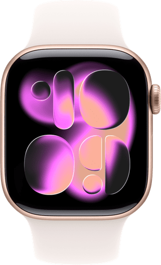 Apple Watch Series 11 42 mm Roségold Sportarmband S/M