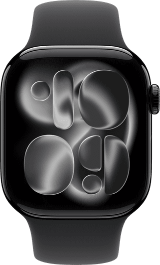 Apple Watch Series 11 5G 42 mm Schwarz Sportarmband S/M