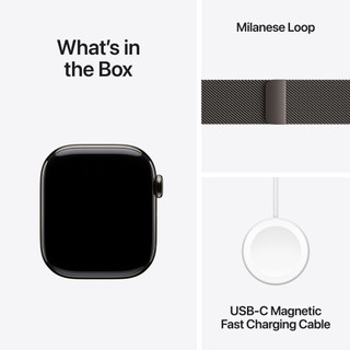 Apple Watch Series 11 5G 42mm Titanium Slate Milanese Loop