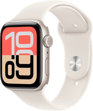 Apple Watch SE (2025) 5G 44 mm Polarstern Sportarmband M/L