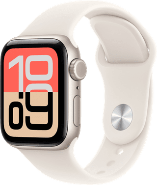 Apple Watch SE (2025) 5G 40 mm Polarstern Sportarmband S/M