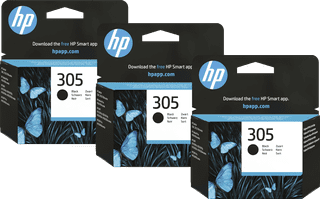 HP 305 Cartridge Black (3 units)