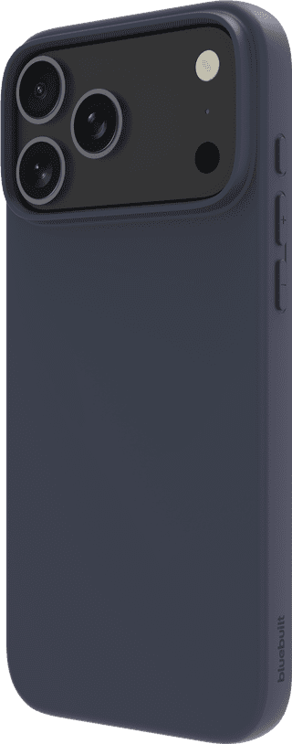 BlueBuilt Protective Back Cover with MagSafe iPhone 17 Pro Max Blue + BlueBuilt iPhone 17 Pro Max Privacy Screen Protector Glass