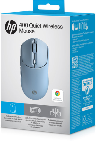 HP 400 Silent Wireless Mouse Blue