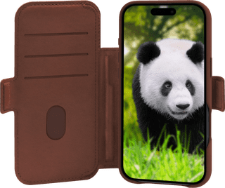 dbramante1928 Lynge iPhone 17 Air Book Case Leather with MagSafe Brown