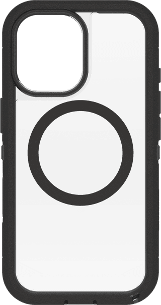 OtterBox Defender Pro XT iPhone 17 Back Cover with MagSafe Magnet Transparent Black Edge