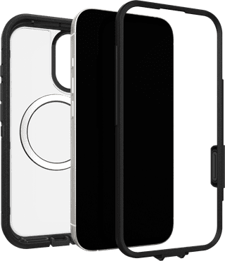 OtterBox Defender Pro XT iPhone 17 Back Cover with MagSafe Magnet Transparent Black Edge