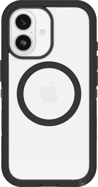 Otterbox Defender Pro XT iPhone 17 Backcover mit MagSafe Magnet Transparent Schwarzer Rand