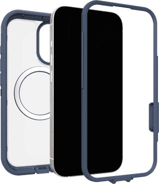 Otterbox Defender Pro XT iPhone 17 Backcover mit MagSafe Magnet Transparent Blauer Rand
