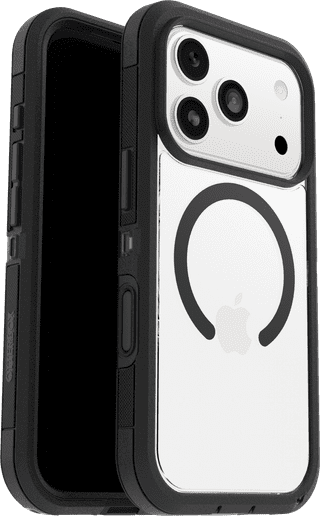 Otterbox Defender Pro XT iPhone 17 Pro Backcover mit MagSafe Magnet Transparent Schwarz