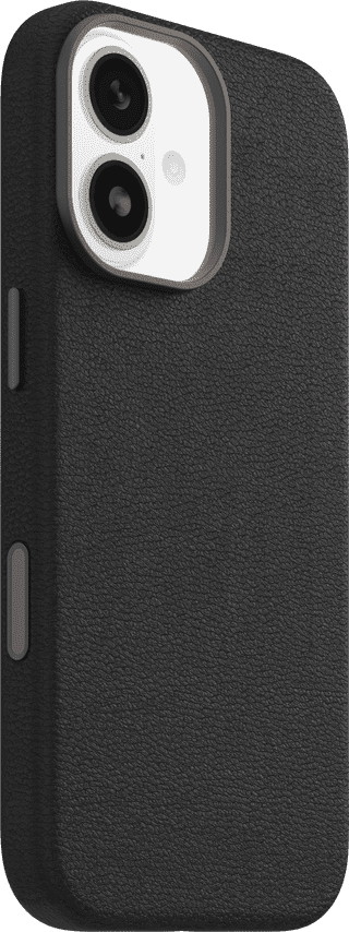 Otterbox Symmetry iPhone 17 Backcover mit MagSafe Magnet Leder Schwarz
