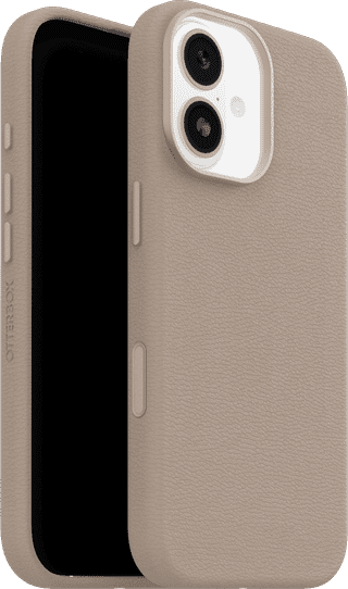 Otterbox Symmetry iPhone 17 Backcover mit MagSafe Magnet Leder Grau