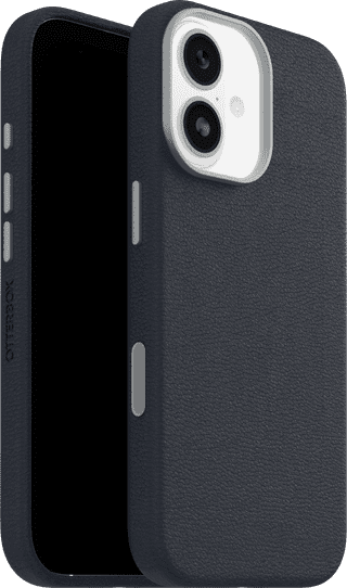 Otterbox Symmetry iPhone 17 Backcover mit MagSafe Magnet Leder Blau