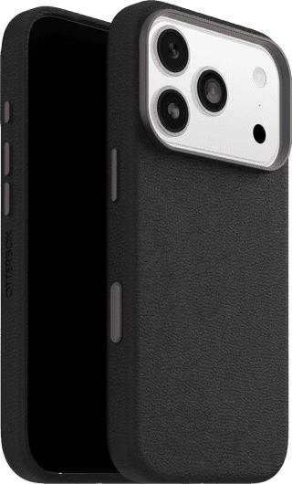 Otterbox Symmetry iPhone 17 Pro Backcover mit MagSafe Magnet Leder Schwarz