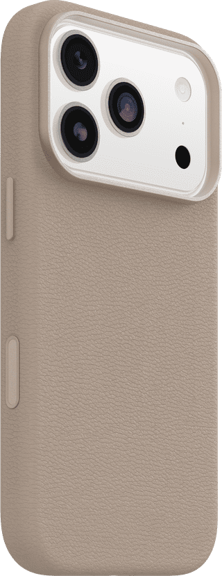 Otterbox Symmetry iPhone 17 Pro Backcover mit MagSafe Magnet Leder Grau