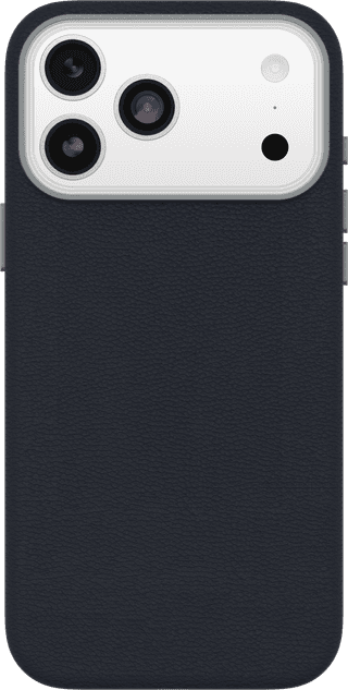 OtterBox Symmetry iPhone 17 Pro Max Back Cover with MagSafe Magnet Leather Blue