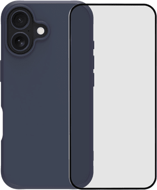 BlueBuilt Protective Backcover mit MagSafe iPhone 17 Blau + BlueBuilt iPhone 17 Panzerglas