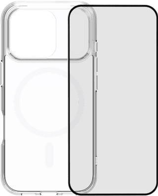 BlueBuilt Protective Backcover mit MagSafe iPhone 17 Pro Transparent + iPhone 17 Pro Panzerglas