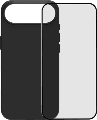 BlueBuilt Protective Backcover mit MagSafe iPhone 17 Air Schwarz + BlueBuilt iPhone 17 Air Panzerglas