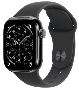Apple Watch Series 11 Cellular 42 mm Titan Schiefer Sportarmband M/L