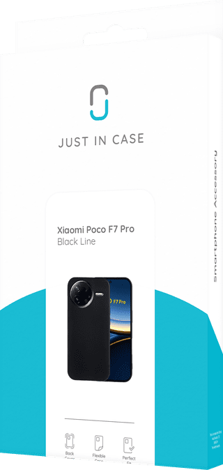 Just in Case Soft Design Xiaomi POCO F7 Pro Back Cover Black
