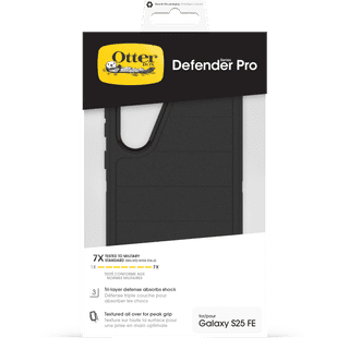 OtterBox Defender Pro Samsung Galaxy S25 FE Back Cover Black
