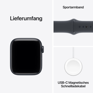 Apple Watch SE 3 40 mm Mitternacht Sportarmband S/M