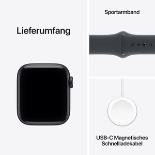 Apple Watch SE 3 40 mm Mitternacht Sportarmband M/L