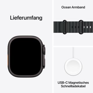 Apple Watch Ultra 3 Cellular 49 mm Schwarz Ocean Armband