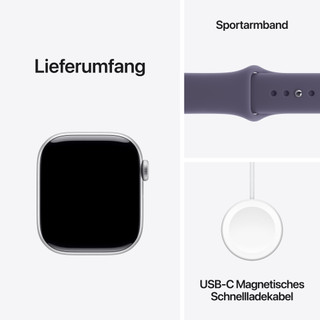 Apple Watch Series 11 42 mm Silber Sportarmband S/M