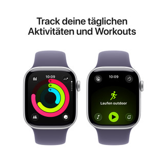 Apple Watch Series 11 42 mm Silber Sportarmband M/L