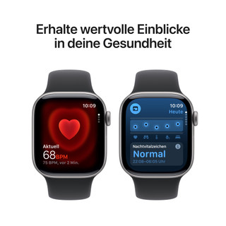 Apple Watch Series 11 5G 42 mm Grau Sportarmband S/M