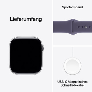 Apple Watch Series 11 46 mm Silber Sportarmband M/L
