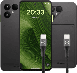 Fairphone 6 256GB Black 5G + Accessory Pack