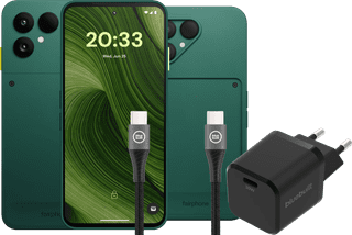 Fairphone 6 256GB Green 5G + Complete Accessory Pack