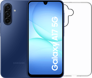 Samsung Galaxy A17 128GB Blau 5G + BlueBuilt Backcover Transparent