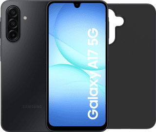 Samsung Galaxy A17 128GB Schwarz 5G + BlueBuilt Backcover Schwarz