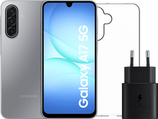 Samsung Galaxy A17 128GB Grau 5G + Zubehörset