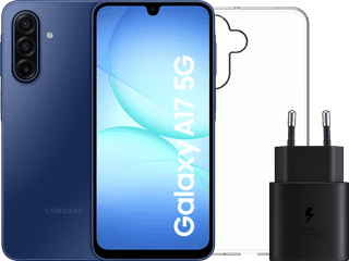 Samsung Galaxy A17 128GB Blau 5G + Zubehörset