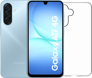 Samsung Galaxy A17 128GB Grau 4G + BlueBuilt Backcover Transparent
