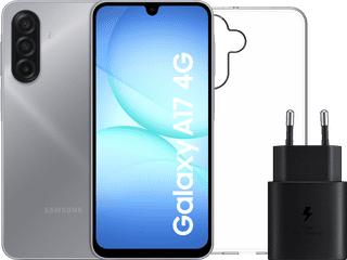 Samsung Galaxy A17 128GB Grau 4G + Zubehörset