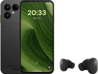 Fairphone 6 256GB Black 5G + Fairphone Fairbuds True Wireless Earbuds Black