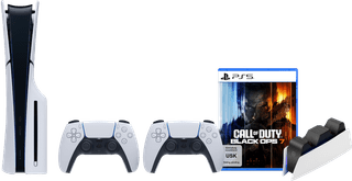 PlayStation 5 Slim mit Laufwerk + Black Ops 7 + Zusätzlicher Controller Weiß + Ladestation