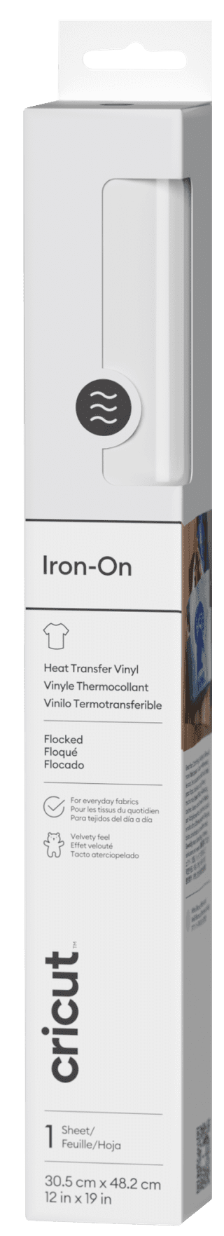 Cricut Flocked Iron-On White 30.5x48.3cm