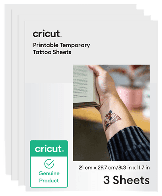 Cricut Printable Sheets for Temporary Tattoos A4 21x29.7cm (3 sheets)