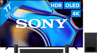 Sony 77 inches BRAVIA 8 OLED 4K (2024) + Sony BRAVIA Theatre System 6 Black