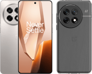 OnePlus 13R 256GB Weiß 5G + Just in Case Soft Design Backcover Transparant