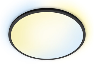 WiZ Deckenleuchte SuperSlim - Licht in allen Weißtönen - Schwarz