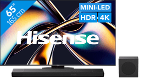 Hisense 65 Zoll ULED Mini-Led U8Q (2025) + Hisense AX3120Q