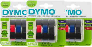 DYMO Prägeband 9 mm 3-Farben-Set 3er-Pack
